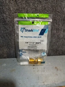 SharkBite 3/8" x 1/2" MNPT Male Adapter Push To Connect - Picture 1 of 1
