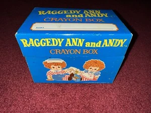 Vintage 1974 Raggedy Ann & Andy Metal Crayon Box - J Chein Industries USA-VGC! - Picture 1 of 11