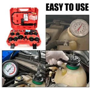 Car Cooling System Radiator Coolant Vacuum Pressure Pump Tester Tool 18pcs - Picture 1 of 13