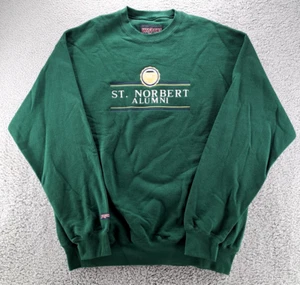 St Norbert College Sweatshirt Mens XL Green Alumni Crest SNC Jansport Logo USA - Picture 1 of 13