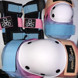 Set di pad per pattinaggio a rotelle Triple Eight Saver Series - Sunset Small - Foto 1 di 4