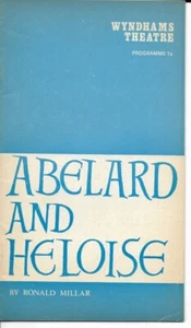 "Corin Redgrave "Abelardo y Eloísa"" Programa de Playbill de Londres 1971 Ciaran Madden - Imagen 1 de 3