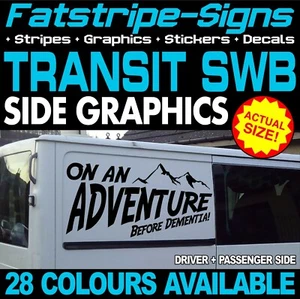 para adaptarse a FORD TRANSIT SWB MK6 MK7 DEMENTIA CAMPER VAN STICKERS AUTOCARAVANA GRÁFICA - Imagen 1 de 2
