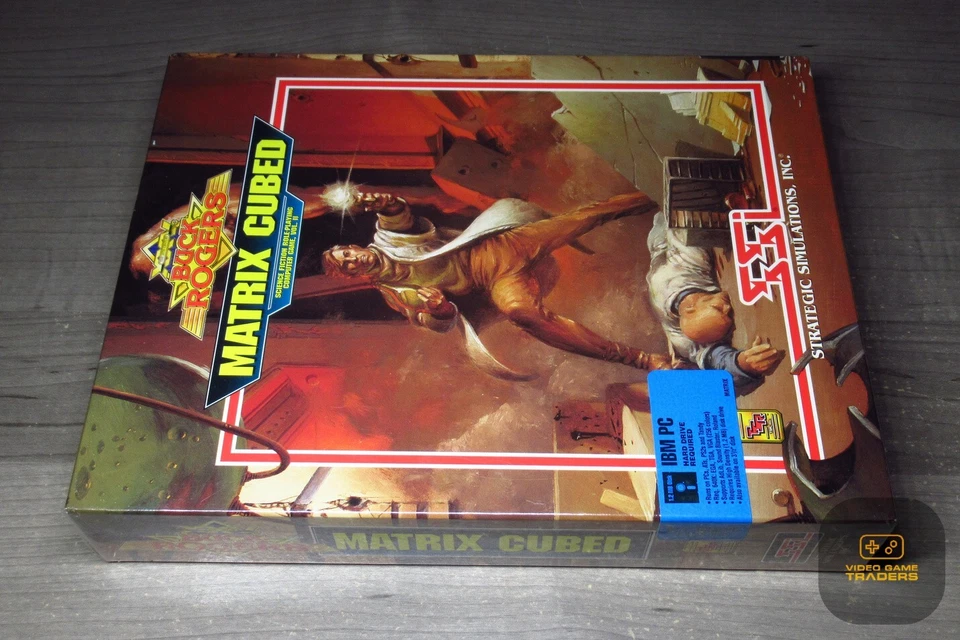 Vintage Buck Rogers Matrix Cubed IBM PC Game SSI 5 1/4” Disk Big Box