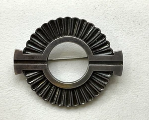 CZ12 Georg Jensen # 310 Sterling Silver Denmark Danish Modern Brooch Pin - Picture 1 of 7
