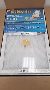 18 pack Filtrete 16x25x1 Smart Furnace Filter, MPR 1900 MERV 13, 1-Inch Premium - Picture 1 of 4