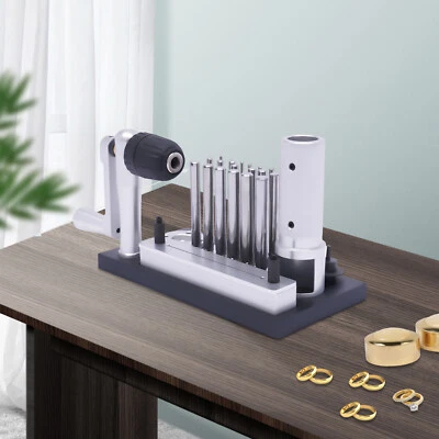 Máquina para hacer anillos de salto manual máquina fabricante de joyas herramienta fabricante de anillos + accesorio de mandril Foto 1 de 4