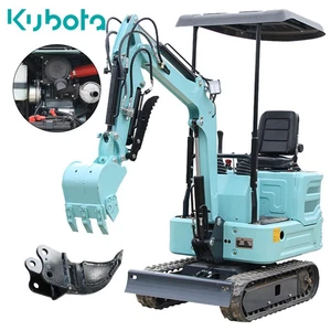 Kubota Engine 1.4Ton Mini Excavator Crawler Digger Hydraulic Thumb USA STOCK - Picture 1 of 21