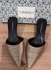 A. Marinelli Slip On Bronze Tone Shoes Women's Size 7.5