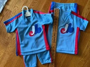 2 complete Montreal Expos children's full uniform 1980s - Picture 1 of 10
