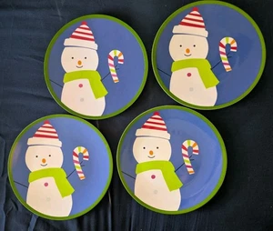 4er Set Casual Home 2005 Sleddin Hill 11" Melanie Weihnachten Essteller LNC - Bild 1 von 5