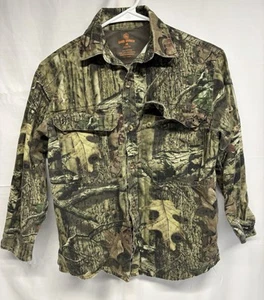 Game Winner Camo Shirt Youth M Button Up Real Tree Break Up Infinity Long Sleeve - Picture 1 of 6