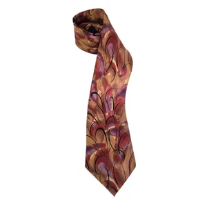 J Garcia Lunch Collection Tie Silk Purple Brown ArtToWear Grateful Dead - Picture 1 of 4