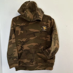 Vans Camo Hooded Sweatshirt Youth Large/Womens Small Growler Skater - Picture 1 of 5