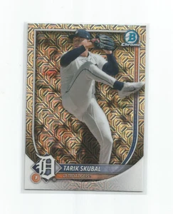 TARIK SKUBAL (Detroit Tigers) 2025 BOWMAN CHROME MOJO REFRACTOR #95 - Picture 1 of 1