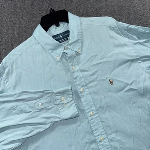 Ralph Lauren Poloshirt Herren XL 17,5 Classic Fit Button Down Langarm Oxford - Bild 1 von 11