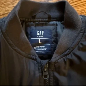 Gap Boys Black Snow Jacket L Youth - Picture 1 of 4