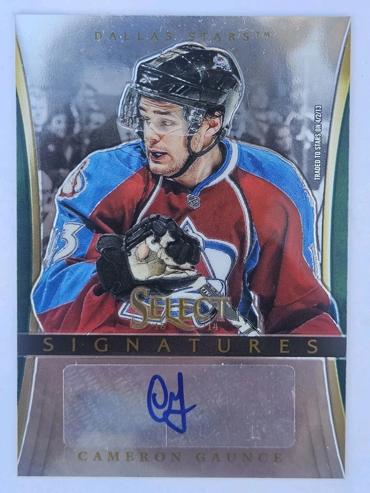 2013/14 Panini Select Hockey Rookie Signatures Cameron Gaunce SI-CG Colorado - Image 1 of 1