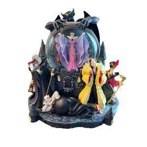Globo de nieve musical villanos de la tienda Disney sombríos fantasmas sonrientes reina Úrsula Jafar - Imagen 1 de 13