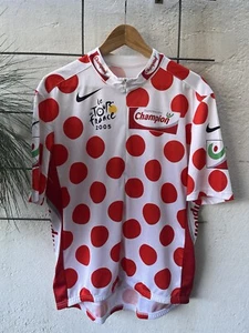 Nike Fahrradtrikot Tour de France Vintage Bergtrikot gepunktetes Trikot Gr. XXL - Bild 1 von 8
