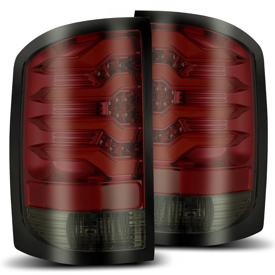 14-18 GMC Sierra 1500/2500HD/3500HD PRO-Series LED Tail Lights Red Smoke - Image 1 of 4