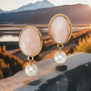 Brighton PINK MOON Leverback Earrings JA9326 List $108 NWT - Picture 1 of 4