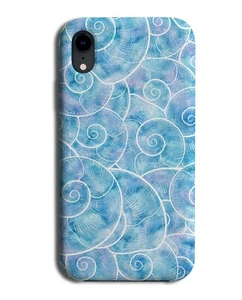 Blue Underwater Seashell Lining Phone Case Cover Drawing Shades Seashells F813 - Picture 1 of 1