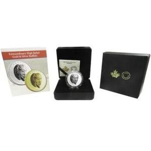 Canada 2021 Buffalo Extraordinary High Relief 1-oz Silver Proof $25 Coin GEM ... - Picture 1 of 4