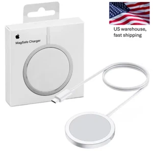 Apple MagSafe Wireless Charger, Fast Charging Compatible with iPhone/AirPods,NEW - Picture 1 of 6