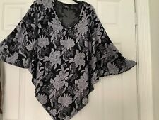 Magic Scarf Women's Poncho  Floral Lightweight Shawl Size ONe Size