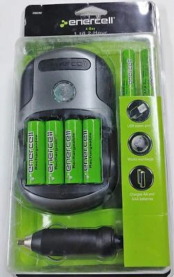 Enercell 4-Bay Battery Charger AAA/ AA 1 To 2 Hour Battery Charger 2300787 - Image 1 of 2