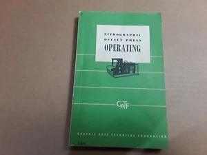 Vintage Lithographic Offset Press Operating Book Printing Owners Manual - Picture 1 of 10