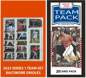 2024 Baseball Team Pack Orioles 20 Card Pack Ripken + 2025 Topps Series 1 Team S - Picture 1 of 4
