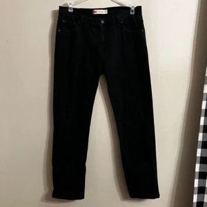 Levi's Boys 18 husky 502 Reg Taper Black Jeans Cotton And Elastane For Stretch. - Picture 1 of 7