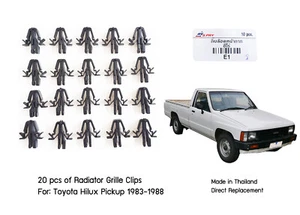 20 piezas Sujetador de clip de rejilla de radiador para camioneta Toyota Hilux LN50 4Runner 84-88 - Imagen 1 de 5