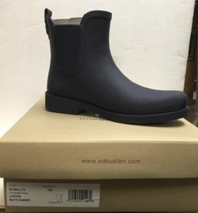 ED Ellen DeGeneres Waterproof Rain Boots ED-Wallita Color Lagoon Women's 7 NIB - Picture 1 of 4