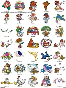 3000 PLUS BABY CHILDREN DESIGNS EMBROIDERY MACHINE DESIGNS PES USB - Picture 1 of 24