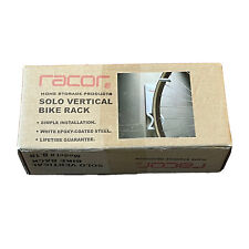 Racor White Solo Vertical Bike Rack B-1R Garage Wall Mounted NEW in BOX Bicycle