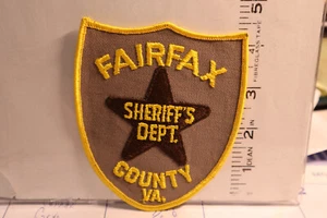 Parche de policía FAIRFAX COUNTY SHERIFF'S DEPT VIRGINIA DARK STAR - Imagen 1 de 1