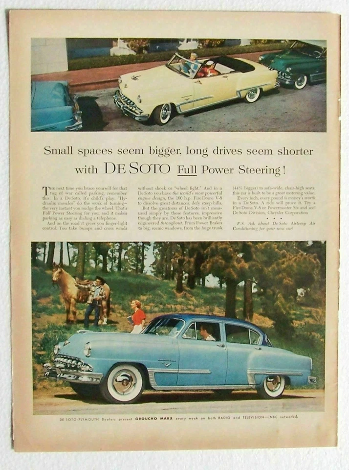 Desoto Auto Ad 2 Tonos Azul 4 Puertas 1953 Foto 1 de 1