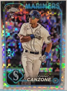 Dominic Canzone 2024 Topps Chrome #133 X-Fractor Refractor RC Seattle Mariners - Bild 1 von 2