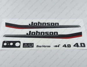 Johnson 4.0 HP Two Stroke 1997-1998 Outboard Engine Decals Sticker Set - Bild 1 von 5