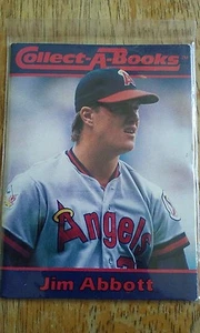 Tarjeta coleccionable Jim Abbott Angels 1990 Collect A Book Series A, sellada - Imagen 1 de 2