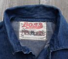 THE BOSS, Vintage U.S. NAVY  1920- 30s Denim Shirt. FANTASTIC LABEL. PERFECT. 38