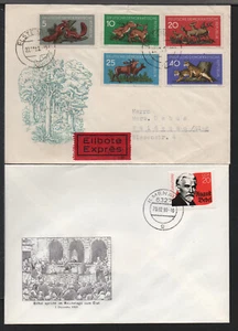✔️  GERMANY DDR 2 NICE Commemorative COVERS - Picture 1 of 1