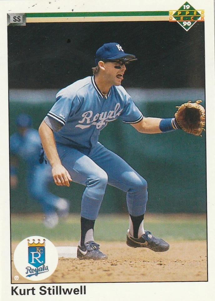 FREE SHIPPING-MINT-1990 Upper Deck Kurt Stillwell #361-PLUS ROYALS BONUS CARDS - Image 1 of 1