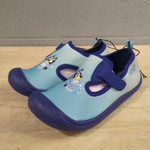 NEW Bluey Boys Size 13/1 Water Shoes Swim Sandals Disney Hook And Loop P8 - Picture 1 of 8