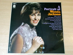 EX/EX !! Wanda Jackson/A Portrait Of/1970 Capitol LP - Picture 1 of 5