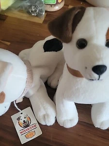 Dennys Wishbone Plush Stuffed Animal Jack Russell pair (2) #GRN1 - Picture 1 of 5