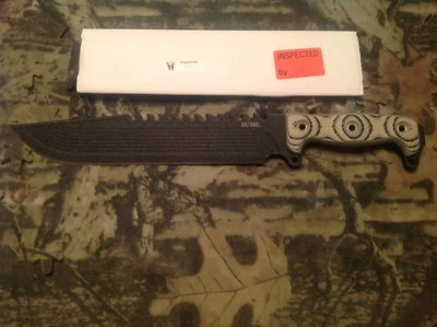 Busse Combat CG BattleSaw BattleMistress With Black Finish With Black & Tan G-10 - Image 1 of 4